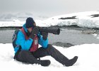 Richard in full wildlife shooting mode. : Detaille Island