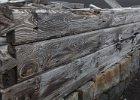 Some well weathered timbers. : Whalers Bay