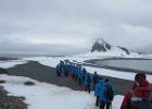 Starting out on the hike. : Half Moon Island