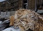 Decaying tarpaulins at the American base on Stonington Island. : Stonington Island